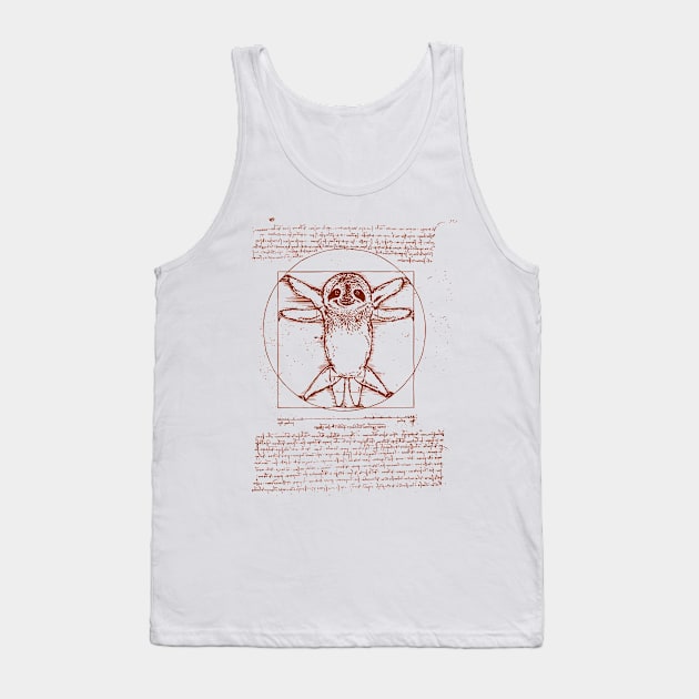 Vitruvian Sloth Tank Top by huebucket